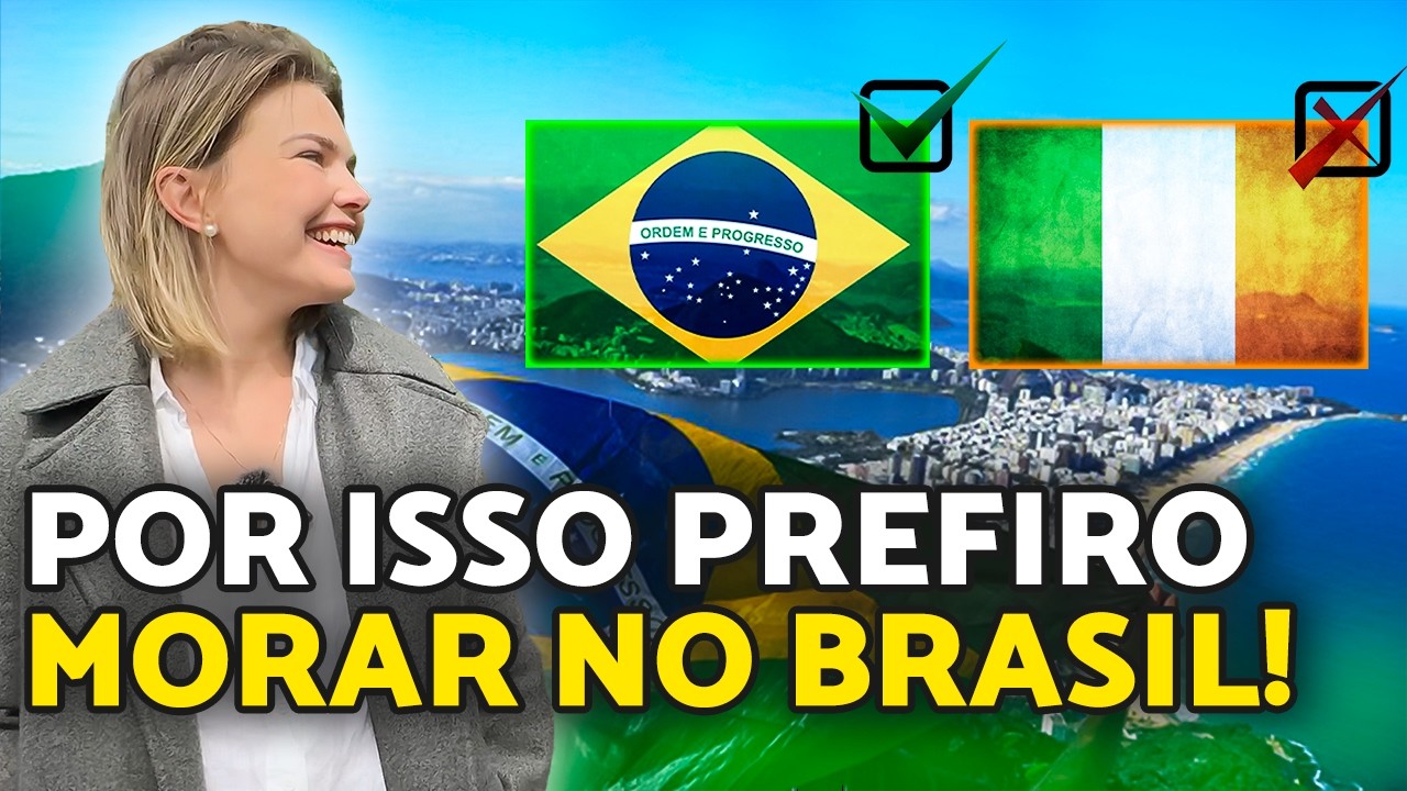 ESSA GRINGA TROCOU A IRLANDA PELO BRASIL