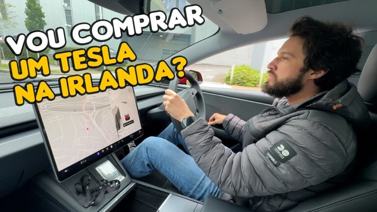 Bolder dirige um Tesla pela primeira vez em Dublin