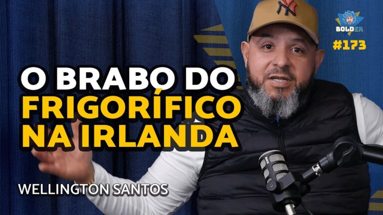 Wellington Santos explica o trabalho em frigorífico na Irlanda