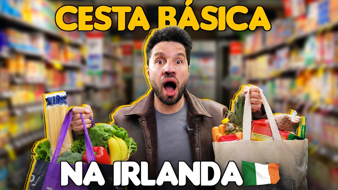 Quanto custa o mercado na Irlanda em 2026? Cesta básica sobe 3,45%
