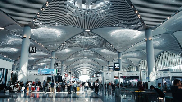 Interior do Aeroporto de Istambul, na Turquia